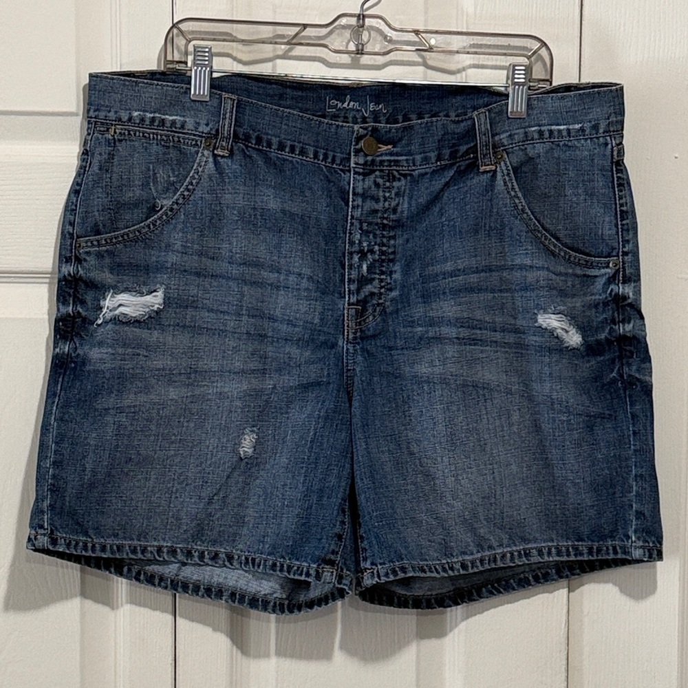 Vintage 90’s London Jean Classic Blue Denim Shorts, 16